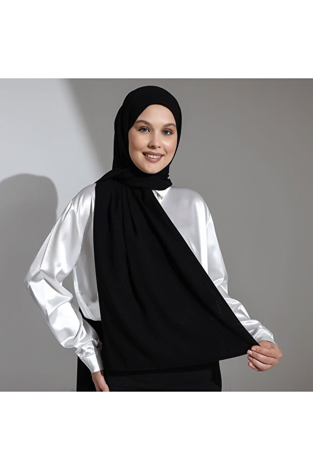 Mısır İpeği Şal Siyah - 3