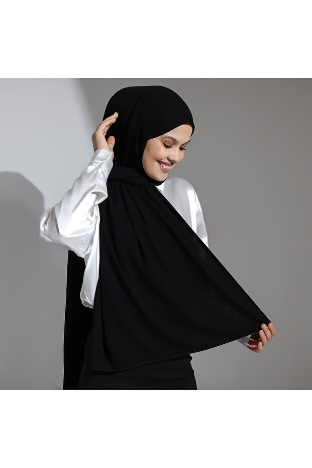 Mısır İpeği Şal Siyah - 1