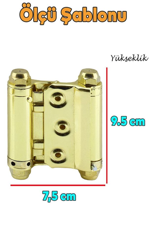 Yaylı Menteşe No 29 Luk Sarı Bar Ve Kapı Menteşesi Kovboy Menteşe No:29 (1 Çift) - 2