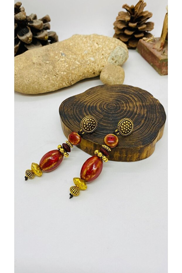 Handmade Ethnic Authentic Hippie Indian Glass Earrings