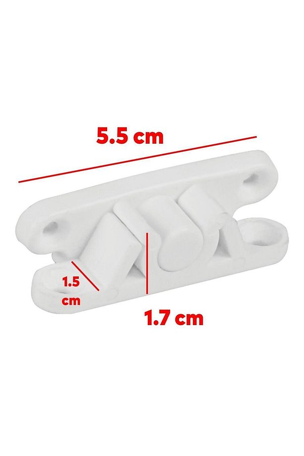 Pimapen PVC Pencere Kapı Sineklik Kapama Çıt Çıt Plastik Pratik Tutucu Aparat 2 Adet - 3