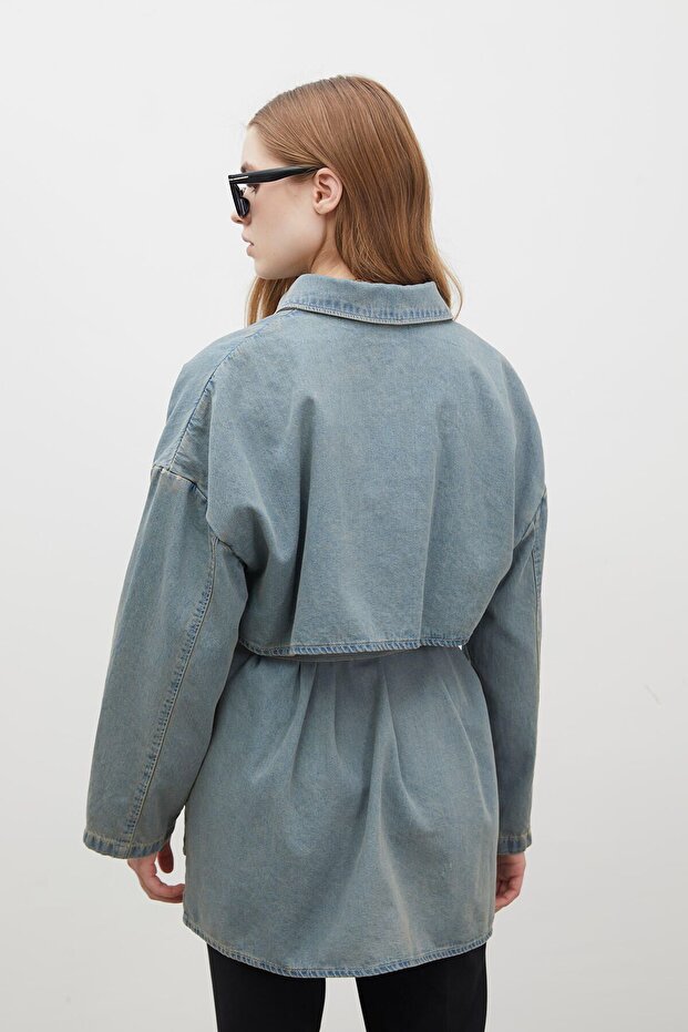 TRENCH DESIGN farmer dzseki SÖTÉTKÉK - 6