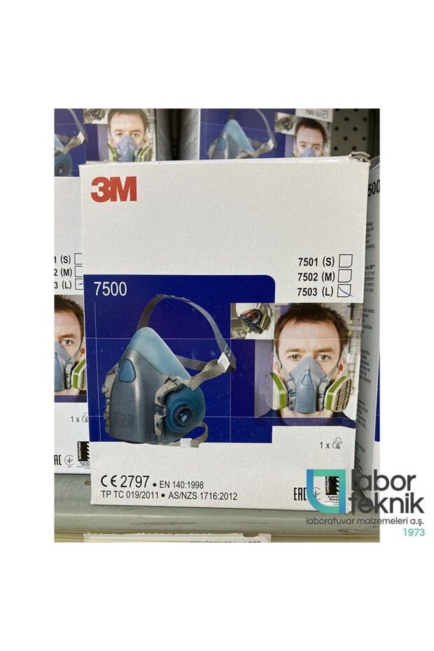 ™ 7503 Yeniden Kullanılabilir Yarım Yüz Solunum Maskesi - (Büyük Boy - L) - 3