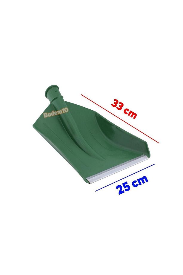 Faryap Kar Küreği Küreme Kürekleri Plastik Koyu Yeşil 25x33 Cm Kürek Ahır Gübre Temizleme - 3