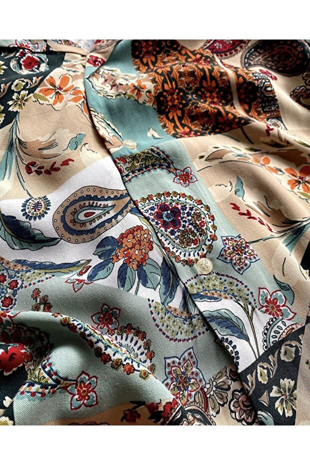 Oversize Viskon Gömlek - 3