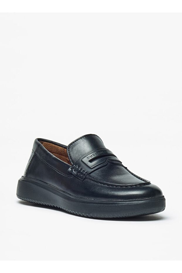 Solid Slip-On Loafers - 1