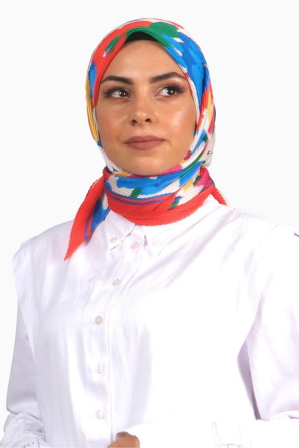 Desenli Piliseli Eşarp - 3