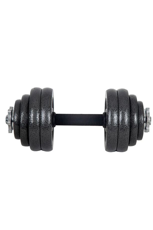 Çantalı Döküm Demir Plaka Dambıl Seti 50 Kg Siyah Dumbbell Set - 3