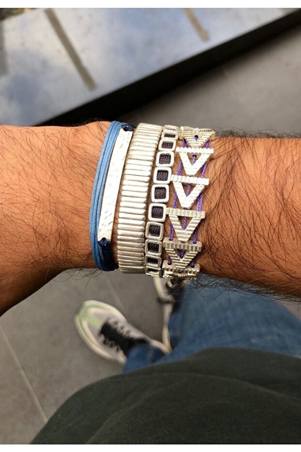 Bronz Mini Square Bileklik - 4