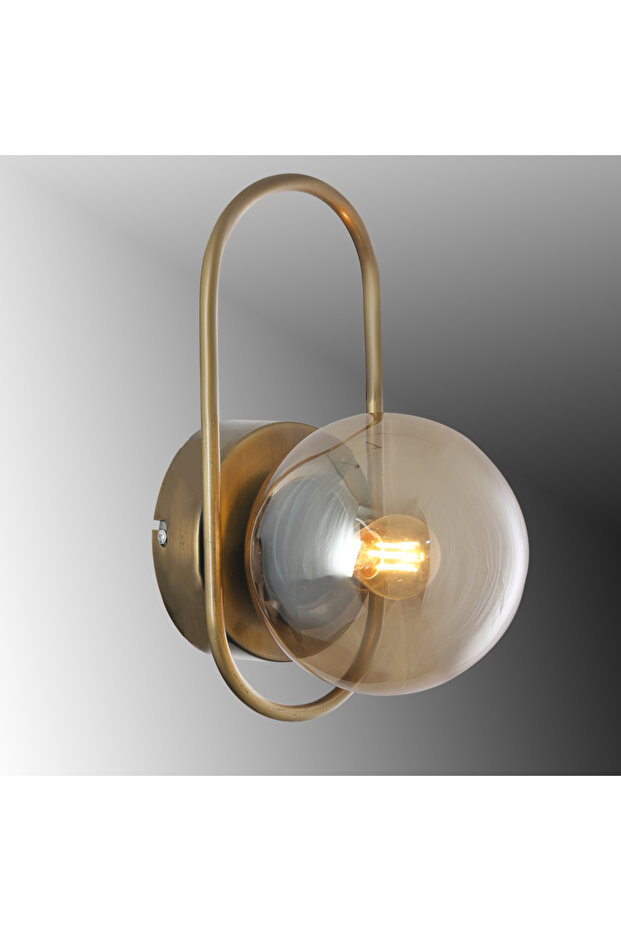 TT5002-ESK Single Sconce - Honey Glass Lighting Antique Coating