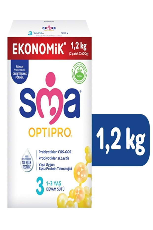 Optipro 3 1- 3 Yaş Devam Sütü 1200 gr - 2