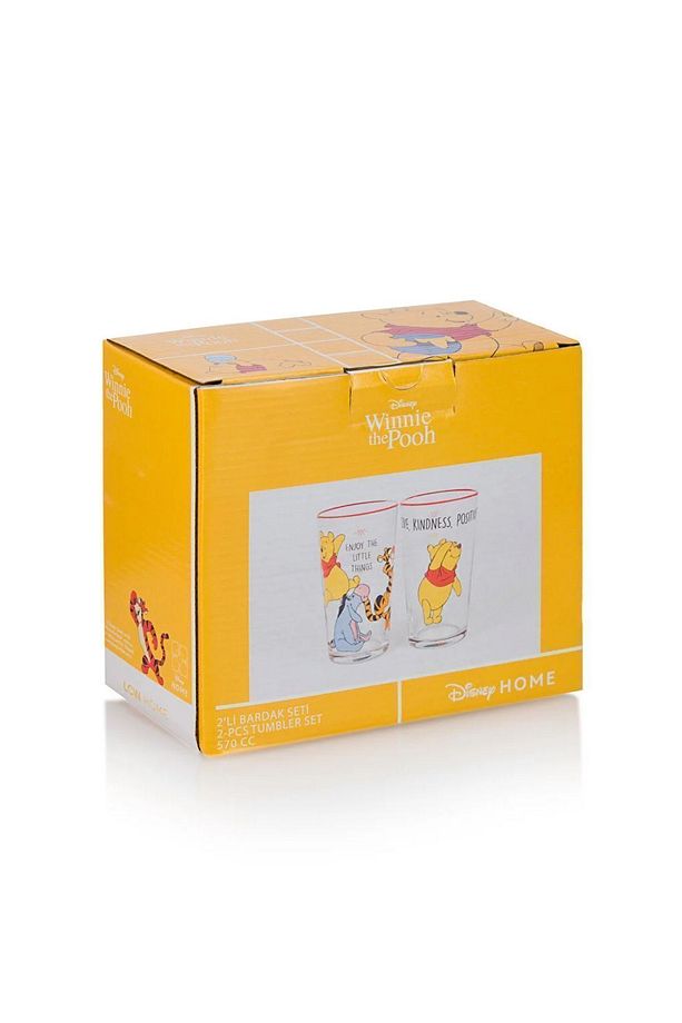 LCW HOME Winnie The Pooh Baskılı Cam Bardak 2'li 570 Ml - 5