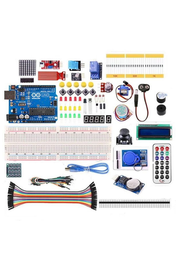 Arduino Uno R3 Rfid Gelişmiş Kutulu Proje Geliştime Eğitim Seti - 39 Parça 103 Adet - 1