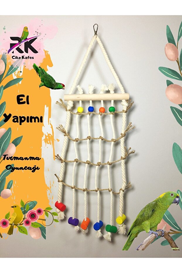Parrot Climbing Colorful Natural Toy