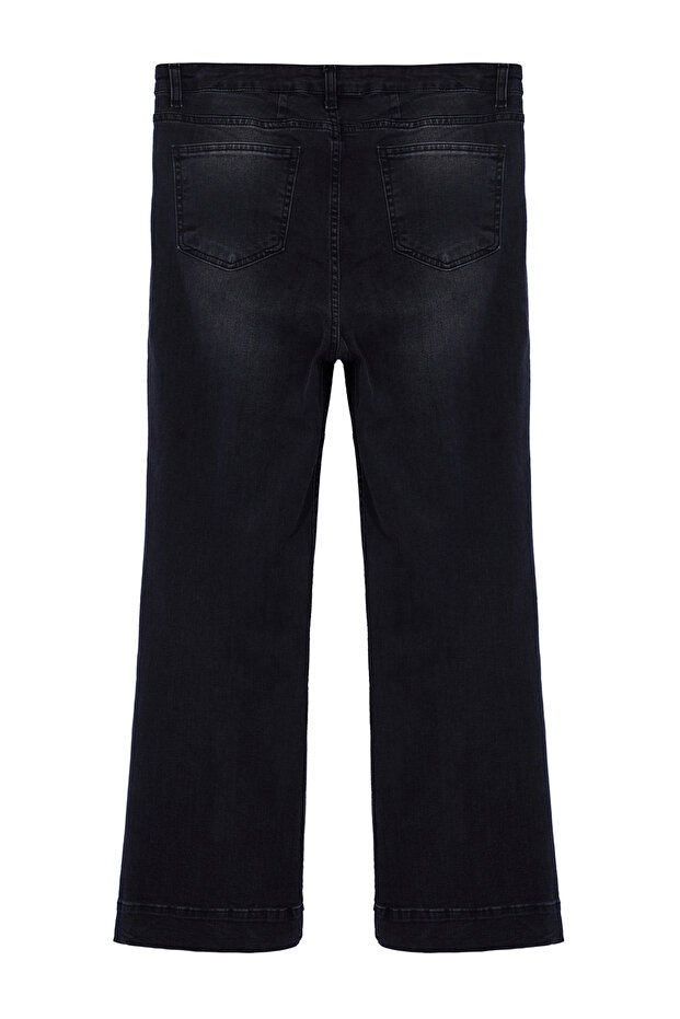 Antracit magas derekú komfort farmernadrág flare fit TBBAW25CJ00009 - 7