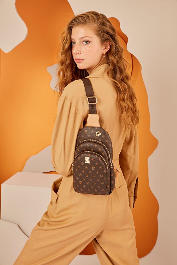 Brown Monogram Women's Shoulder Bag 05PO22Y1535
