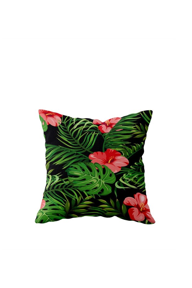 Tropical Leaf Floral Double Sided Hidden Zippered Pillowcase Throw Pillow Seat Pillowcase