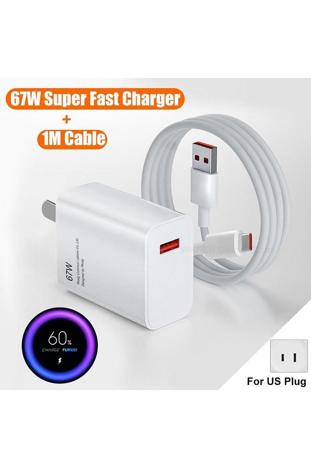 6wl 67w Type-c Turbo Super Fast Ev Şarj Aleti Duvar Şarj Cihazı - 7