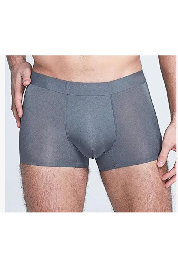 4 Adet İnce Siyah Boxer - 1