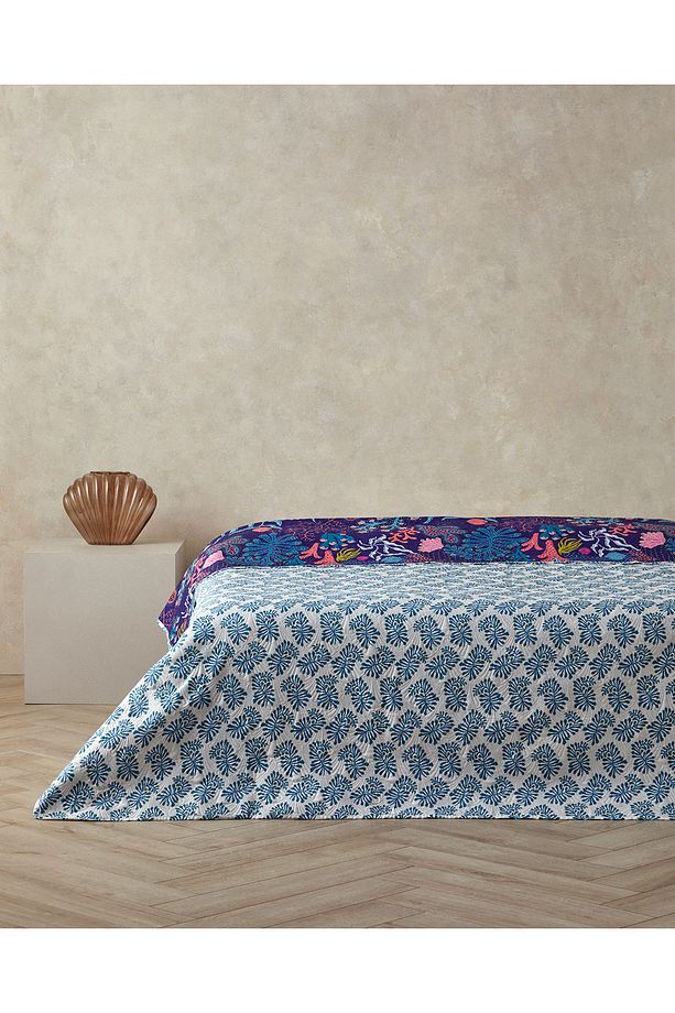 Nautical Dreams Tek Kişilik Çok Amaçlı Örtü Lacivert - 2