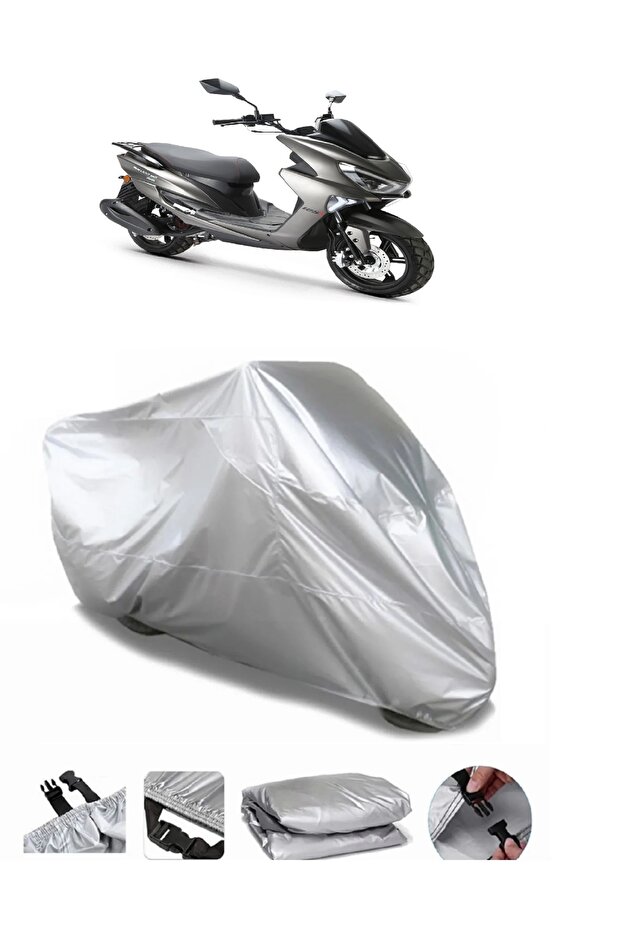 RKS Newlight 125 Pro Grey Motorcycle Cover, Premium Quality