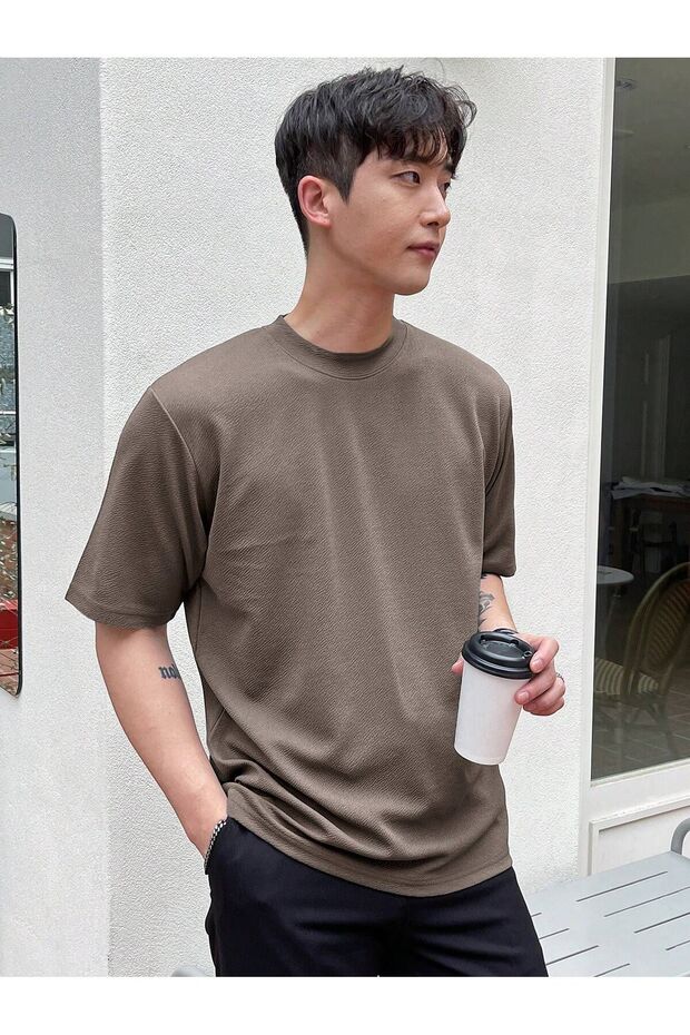 Ανδρικό T-shirt Crew Neck Basic - 1