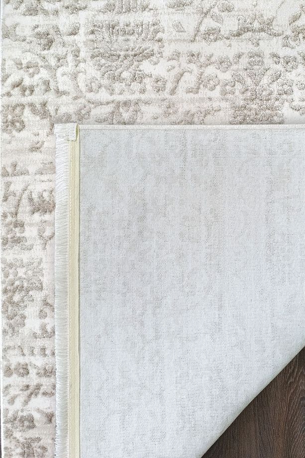 4252A KAHVE LİZBON Modern Desenli Halı Koridor Kesme Yolluk Yumuşak Doku  Dokuma Makine Halısı - 7