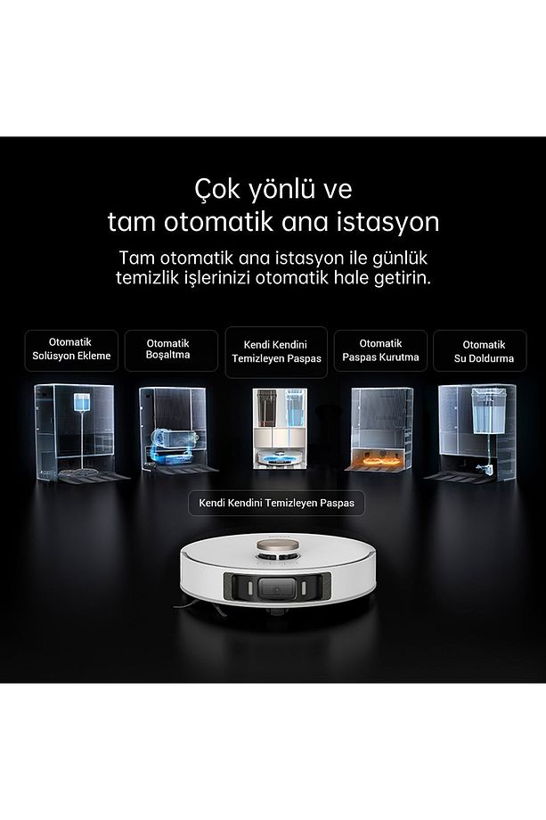 L20 Ultra Robot Süpürge Beyaz, Otomatik Paspas Çıkarma Ve Kaldırma, Yıkama Ve Kurutma, 7000pa Emiş - 5