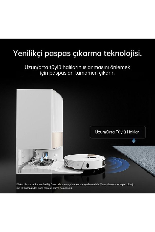 L20 Ultra Robot Süpürge Beyaz, Otomatik Paspas Çıkarma Ve Kaldırma, Yıkama Ve Kurutma, 7000pa Emiş - 3
