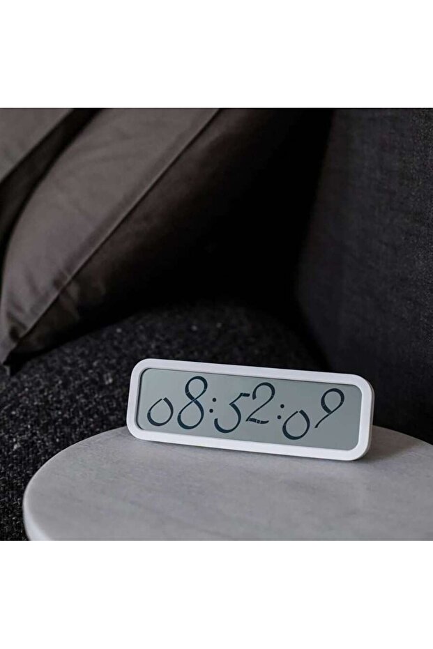 Scrıpt Lcd Saat Beyaz - 3