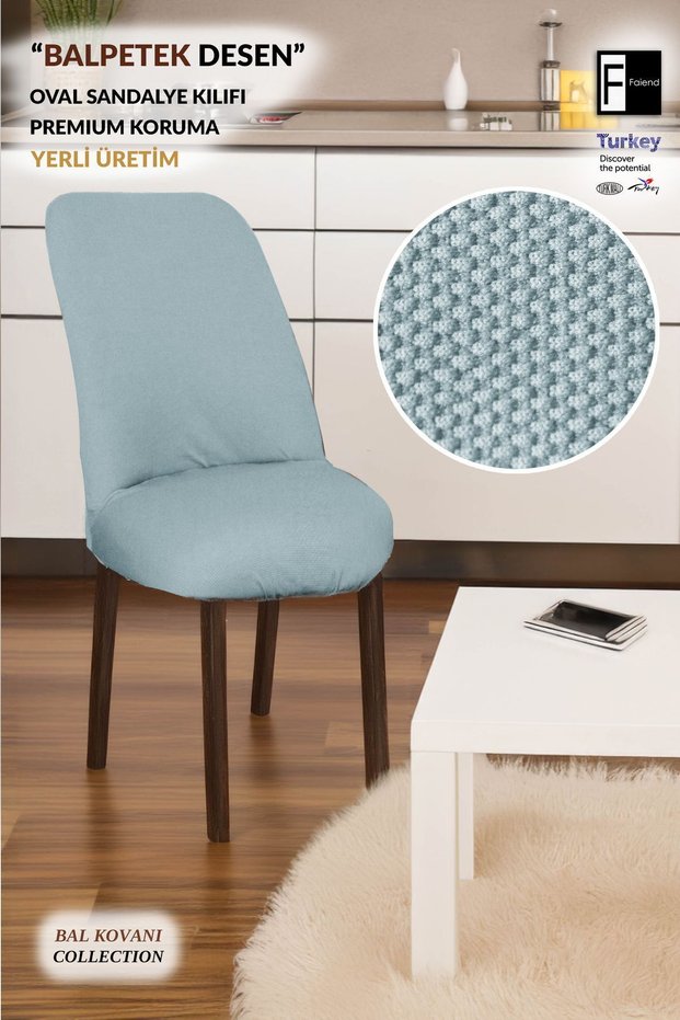 Lycra Oval Chair Cover Round Chair Cover Balpetek Gray