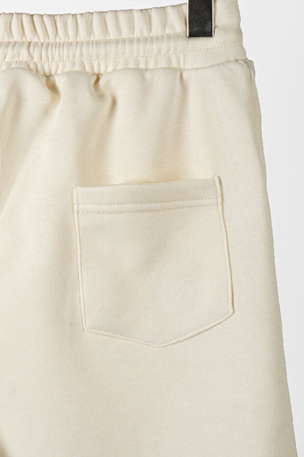 Erkek Ekru Basic Regular Fit Şort & Bermuda - 4