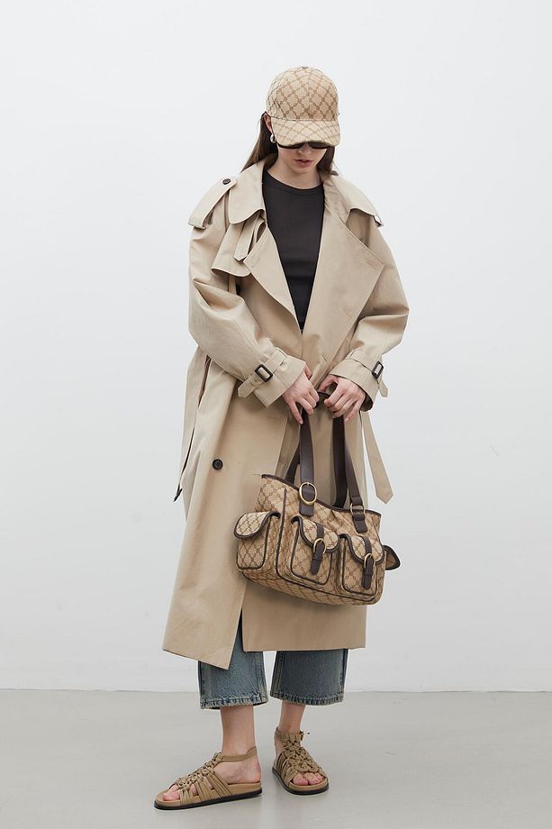 KOPENHAG OVERSIZE TRENÇKOT CAMEL - 3