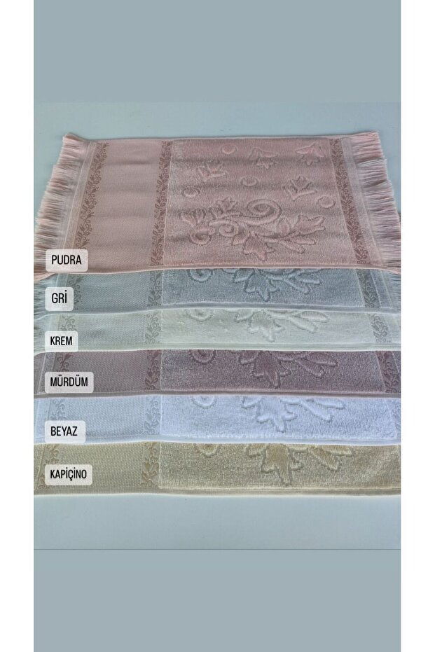 30x50 Etamine Fringed Towel - Cappuccino