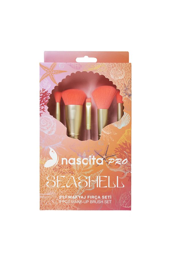 Seashell 5 'Li Makyaj Fırça Seti - 136 - 1