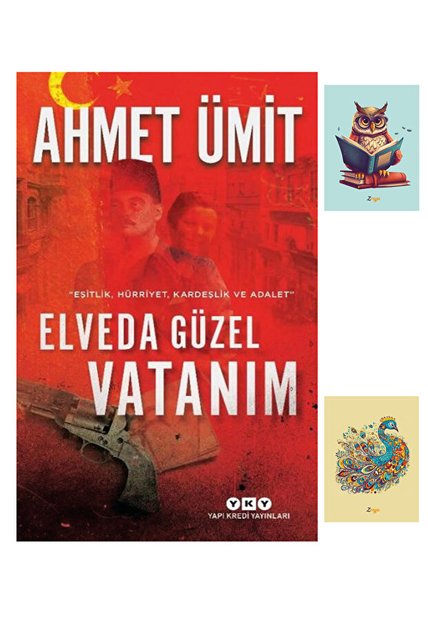 Elveda Güzel Vatanım - Ahmet Ümit - Yapı Kredi Yayınları - Not Defter Seti