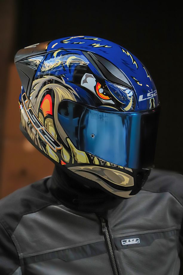 RAPID 2 RACE SPOX MAVİ-GRİ KASK - 1