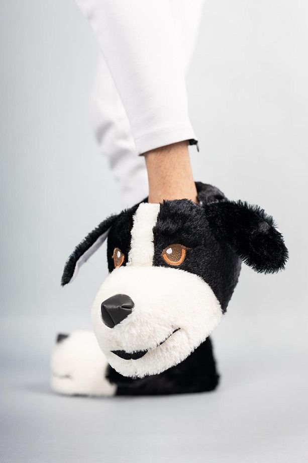 Unisex Hayvanlı Panduf Ev Ayakkabısı Ses Yapmaz Taban - 3