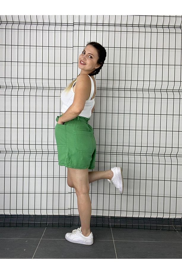 Incecik Keren Şort Yeşil - 2