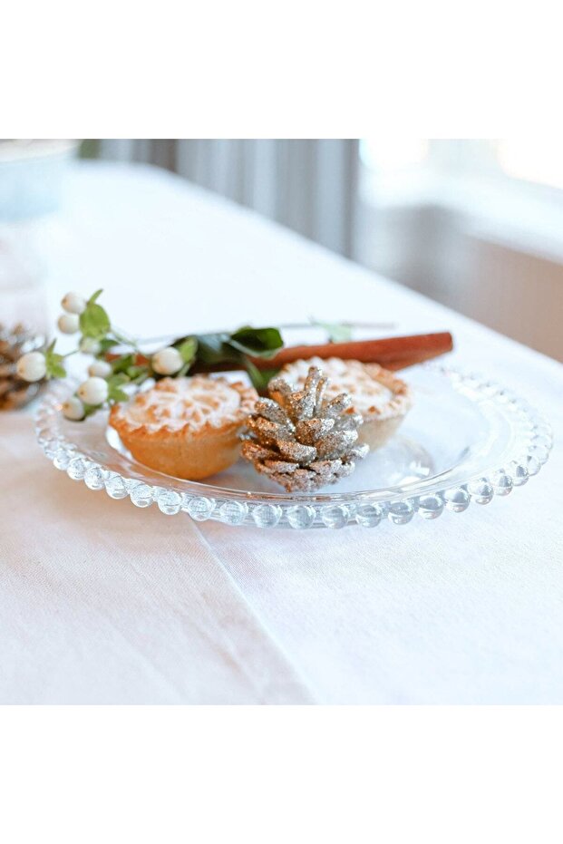 Miny Cam Pasta Yan Servis Sunum Tabak 3 Adet - 2