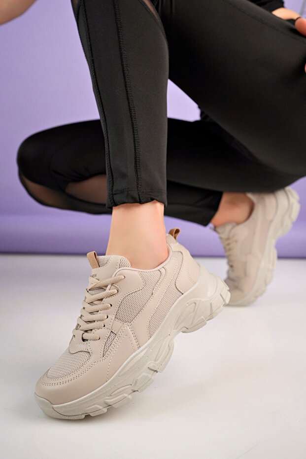 Kadın Beyaz Sneakers - 3