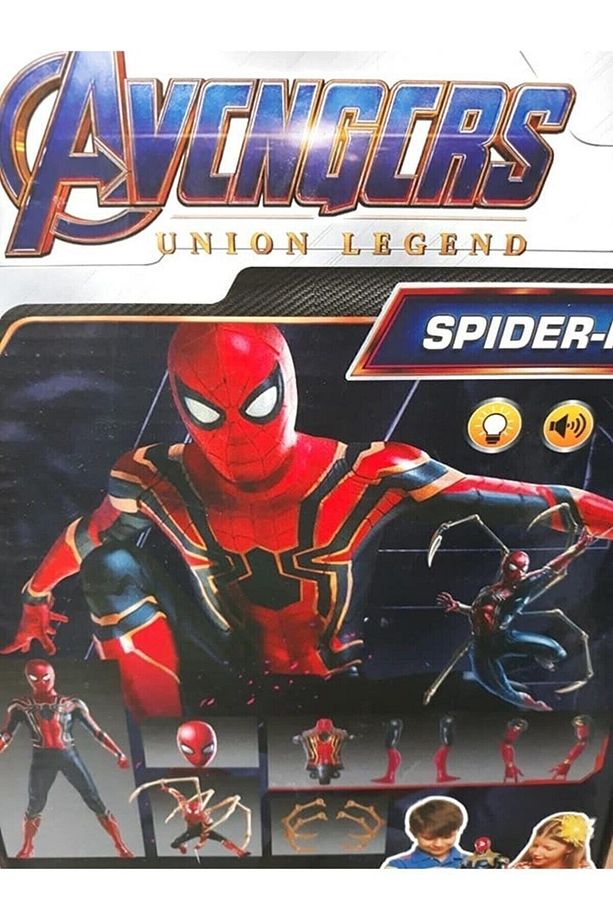 Spiderman Oyuncak Ahtapot Kollu 29cm Örümcek Adam Sesli Işıklı - 3