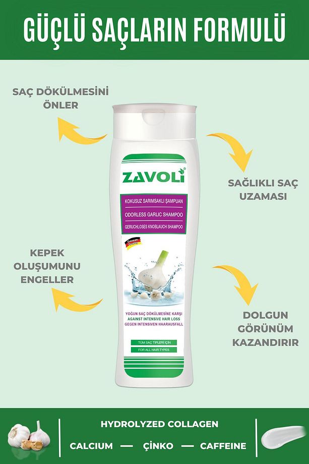 Sarımsaklı 5 Ferment Mineral Içeren Saç Dökülmesine Karşı Şampuan 250 ml - 1