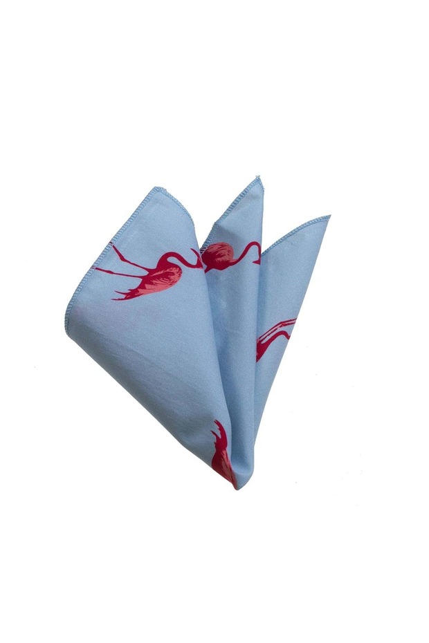 Flamengo Pattern Blue Collar Handkerchief