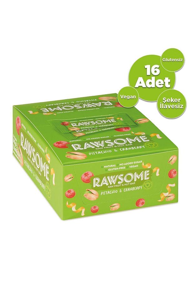Antep Fıstığı Ve Turna Yemişli Glutensiz Ve Vegan Bar 40g X 16 Adet - 3
