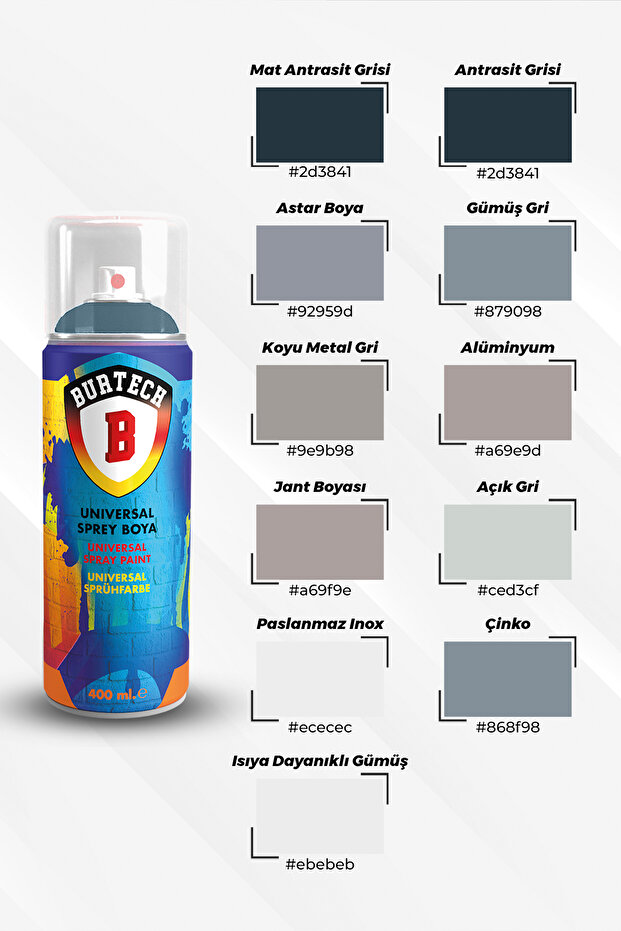 GÜMÜŞ GRİ SPREY BOYA - 2