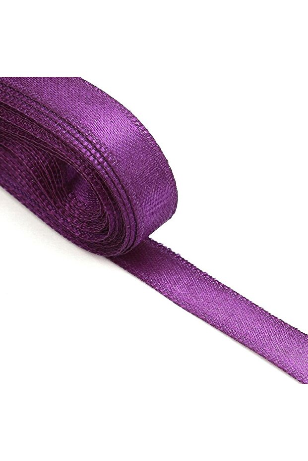 Plum Satin Ribbon 1 cm 10 Meters