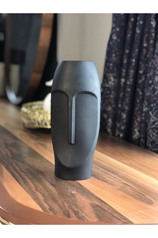 Stoneface Siyah Vazo - 1