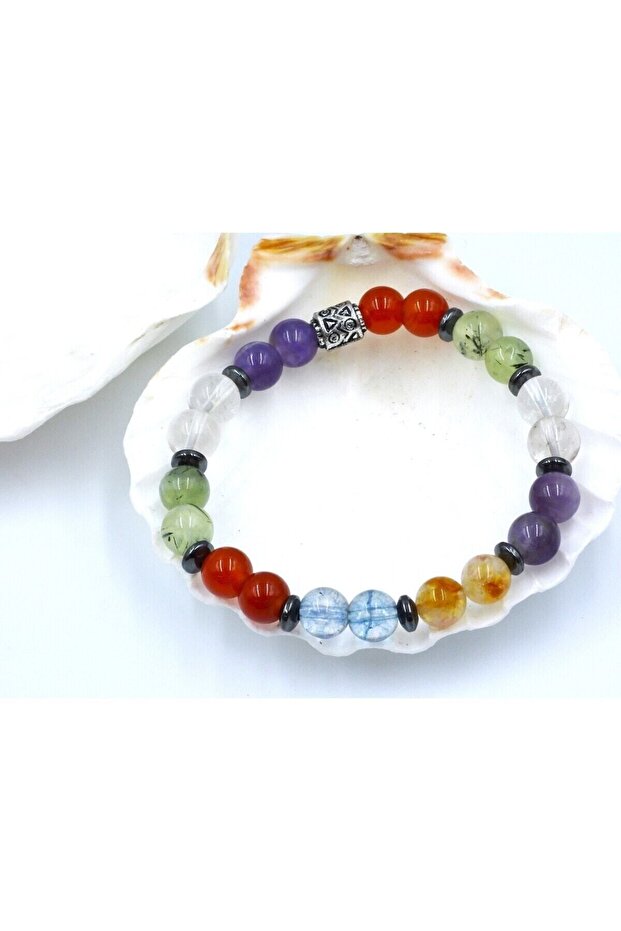 Leo (Male) Natural Stone Zodiac Bracelet | Certified