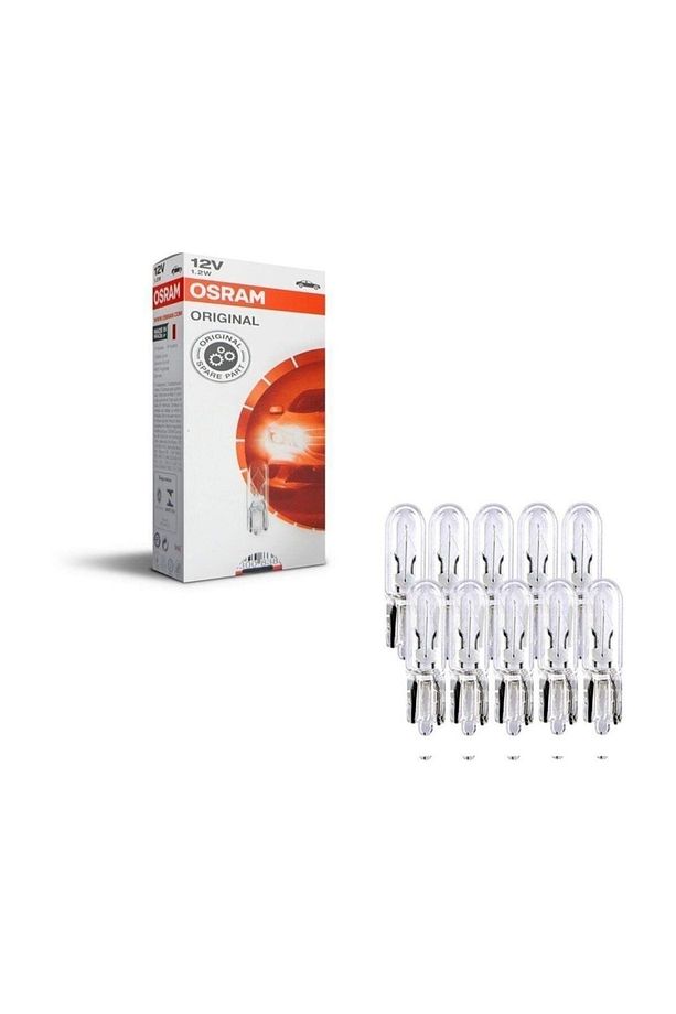 12v T5 1.2w Dipsiz Gösterge Ampulü 10 Adet - 2721 - 1
